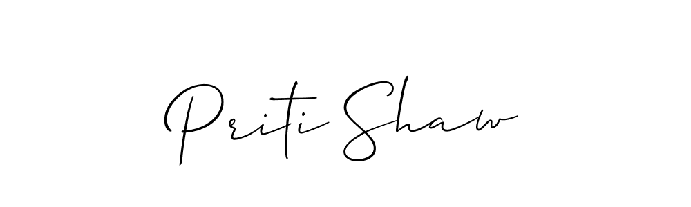 How to Draw Priti Shaw signature style? Allison_Script is a latest design signature styles for name Priti Shaw. Priti Shaw signature style 2 images and pictures png