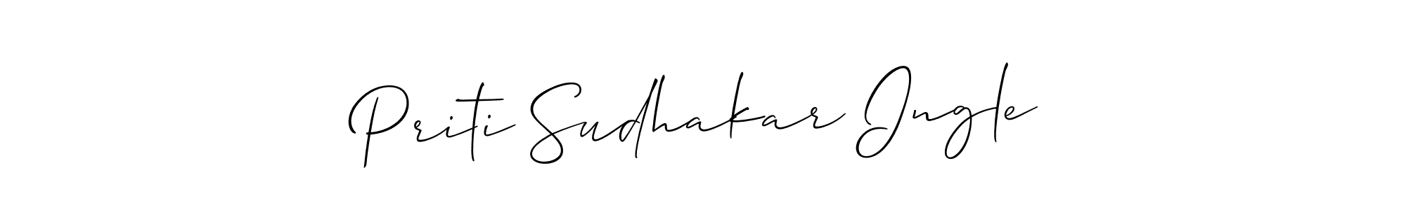 Best and Professional Signature Style for Priti Sudhakar Ingle. Allison_Script Best Signature Style Collection. Priti Sudhakar Ingle signature style 2 images and pictures png