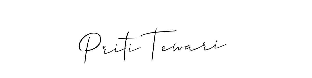 Also You can easily find your signature by using the search form. We will create Priti Tewari name handwritten signature images for you free of cost using Allison_Script sign style. Priti Tewari signature style 2 images and pictures png