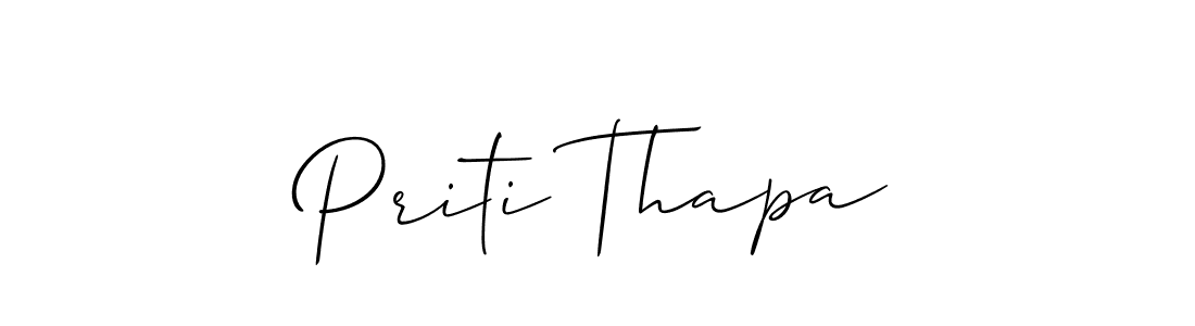 You can use this online signature creator to create a handwritten signature for the name Priti Thapa. This is the best online autograph maker. Priti Thapa signature style 2 images and pictures png