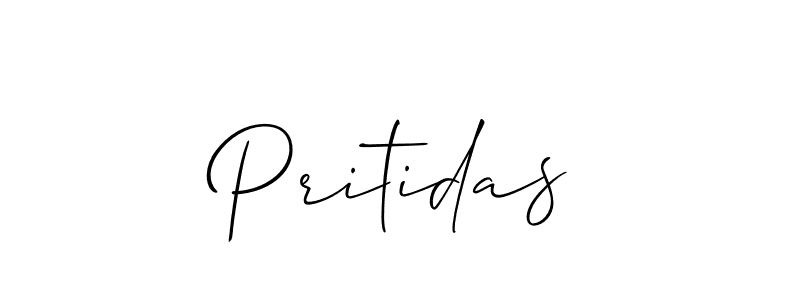 How to make Pritidas signature? Allison_Script is a professional autograph style. Create handwritten signature for Pritidas name. Pritidas signature style 2 images and pictures png