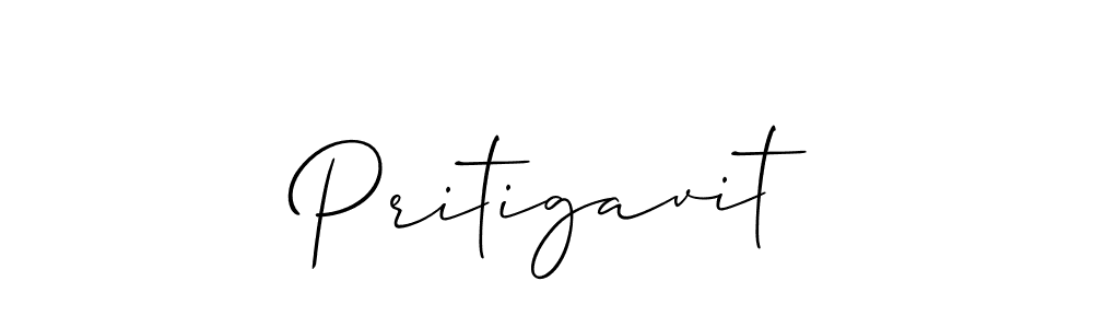 Use a signature maker to create a handwritten signature online. With this signature software, you can design (Allison_Script) your own signature for name Pritigavit. Pritigavit signature style 2 images and pictures png