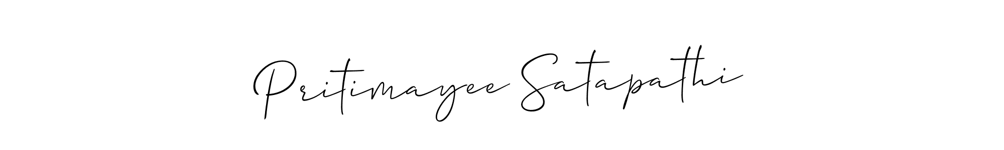 Design your own signature with our free online signature maker. With this signature software, you can create a handwritten (Allison_Script) signature for name Pritimayee Satapathi. Pritimayee Satapathi signature style 2 images and pictures png