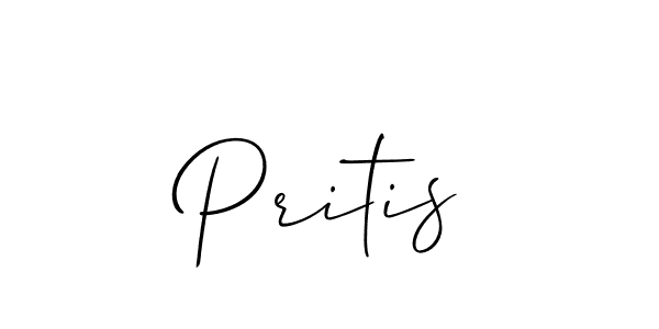 Pritis stylish signature style. Best Handwritten Sign (Allison_Script) for my name. Handwritten Signature Collection Ideas for my name Pritis. Pritis signature style 2 images and pictures png