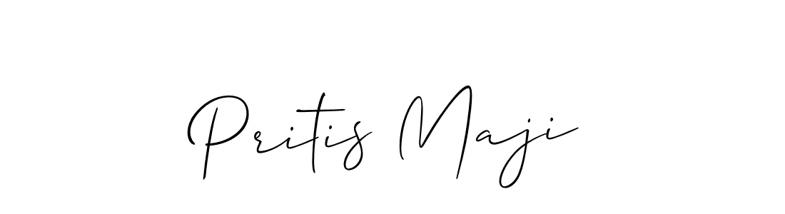 Pritis Maji stylish signature style. Best Handwritten Sign (Allison_Script) for my name. Handwritten Signature Collection Ideas for my name Pritis Maji. Pritis Maji signature style 2 images and pictures png