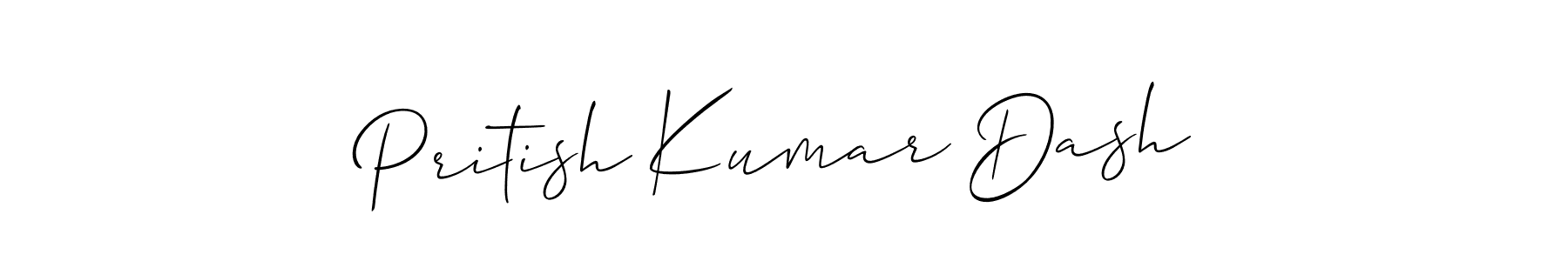 Also we have Pritish Kumar Dash name is the best signature style. Create professional handwritten signature collection using Allison_Script autograph style. Pritish Kumar Dash signature style 2 images and pictures png