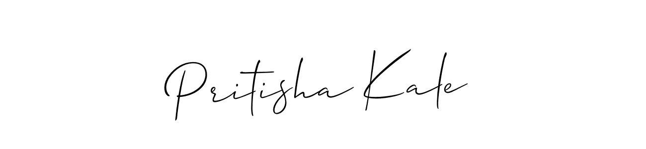 Allison_Script is a professional signature style that is perfect for those who want to add a touch of class to their signature. It is also a great choice for those who want to make their signature more unique. Get Pritisha Kale name to fancy signature for free. Pritisha Kale signature style 2 images and pictures png