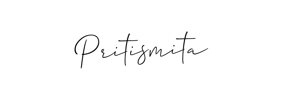 Allison_Script is a professional signature style that is perfect for those who want to add a touch of class to their signature. It is also a great choice for those who want to make their signature more unique. Get Pritismita name to fancy signature for free. Pritismita signature style 2 images and pictures png