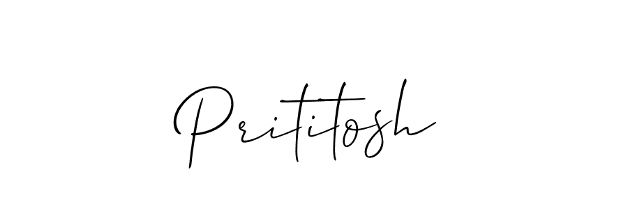 You should practise on your own different ways (Allison_Script) to write your name (Prititosh) in signature. don't let someone else do it for you. Prititosh signature style 2 images and pictures png