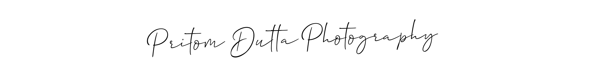 Also You can easily find your signature by using the search form. We will create Pritom Dutta Photography name handwritten signature images for you free of cost using Allison_Script sign style. Pritom Dutta Photography signature style 2 images and pictures png