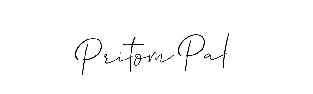 Also we have Pritom Pal name is the best signature style. Create professional handwritten signature collection using Allison_Script autograph style. Pritom Pal signature style 2 images and pictures png