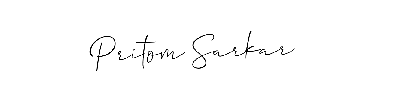 Make a short Pritom Sarkar signature style. Manage your documents anywhere anytime using Allison_Script. Create and add eSignatures, submit forms, share and send files easily. Pritom Sarkar signature style 2 images and pictures png