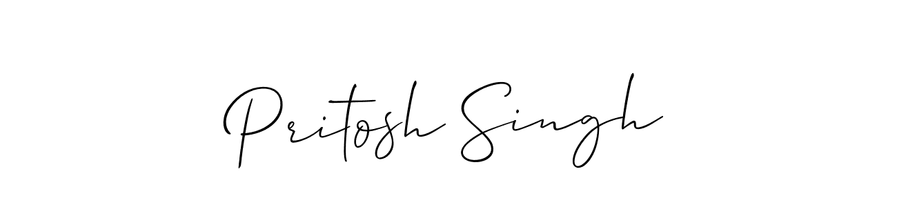 You should practise on your own different ways (Allison_Script) to write your name (Pritosh Singh) in signature. don't let someone else do it for you. Pritosh Singh signature style 2 images and pictures png