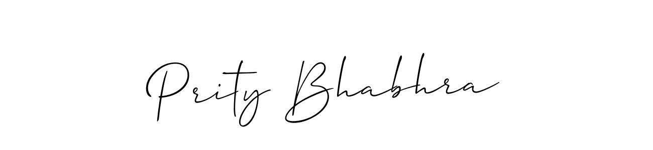 How to Draw Prity Bhabhra signature style? Allison_Script is a latest design signature styles for name Prity Bhabhra. Prity Bhabhra signature style 2 images and pictures png