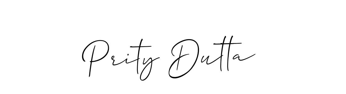 How to Draw Prity Dutta signature style? Allison_Script is a latest design signature styles for name Prity Dutta. Prity Dutta signature style 2 images and pictures png