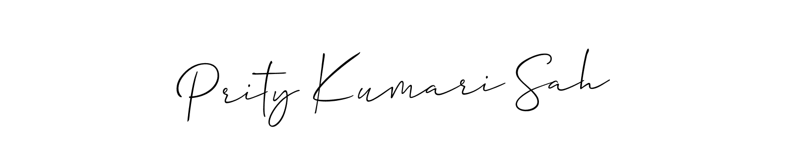 Best and Professional Signature Style for Prity Kumari Sah. Allison_Script Best Signature Style Collection. Prity Kumari Sah signature style 2 images and pictures png