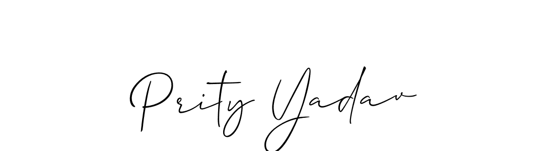 if you are searching for the best signature style for your name Prity Yadav. so please give up your signature search. here we have designed multiple signature styles  using Allison_Script. Prity Yadav signature style 2 images and pictures png