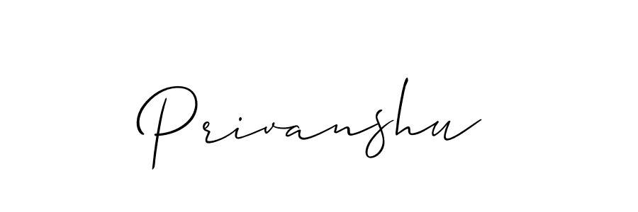 Also we have Privanshu name is the best signature style. Create professional handwritten signature collection using Allison_Script autograph style. Privanshu signature style 2 images and pictures png