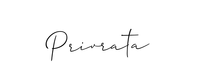 How to make Privrata name signature. Use Allison_Script style for creating short signs online. This is the latest handwritten sign. Privrata signature style 2 images and pictures png