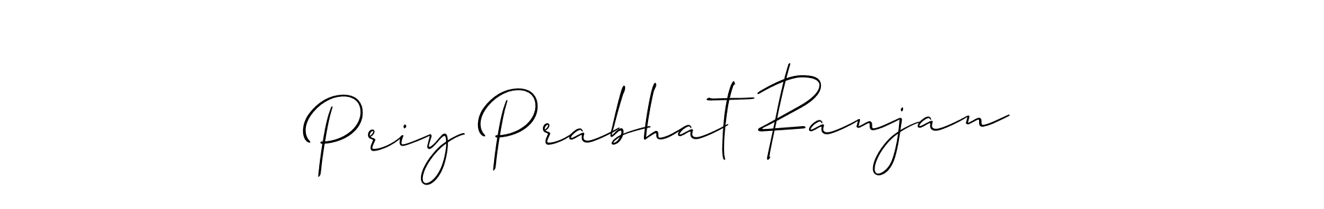 You should practise on your own different ways (Allison_Script) to write your name (Priy Prabhat Ranjan) in signature. don't let someone else do it for you. Priy Prabhat Ranjan signature style 2 images and pictures png