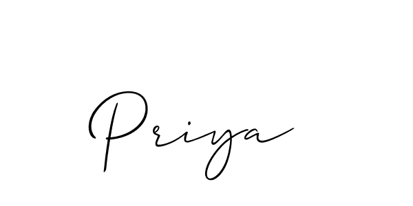 You should practise on your own different ways (Allison_Script) to write your name (Priya ) in signature. don't let someone else do it for you. Priya  signature style 2 images and pictures png