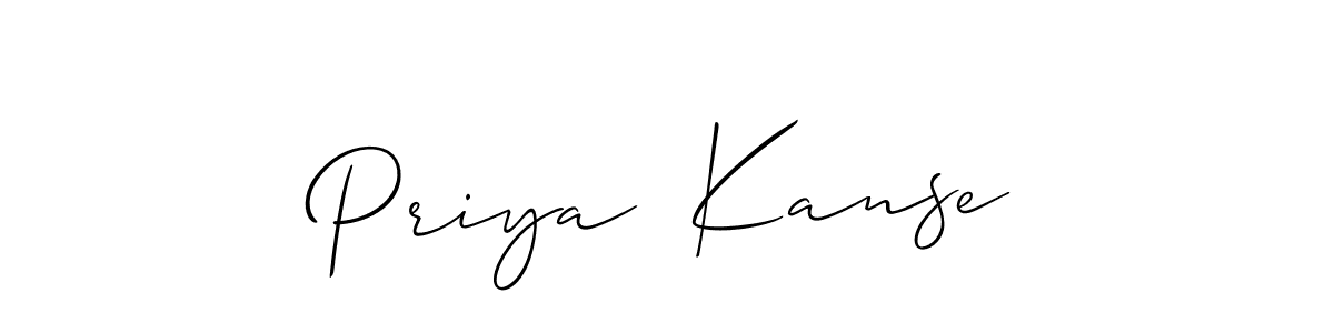 Priya  Kanse stylish signature style. Best Handwritten Sign (Allison_Script) for my name. Handwritten Signature Collection Ideas for my name Priya  Kanse. Priya  Kanse signature style 2 images and pictures png