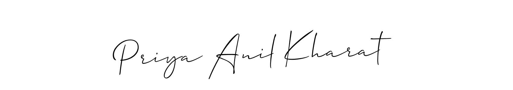 You can use this online signature creator to create a handwritten signature for the name Priya Anil Kharat. This is the best online autograph maker. Priya Anil Kharat signature style 2 images and pictures png