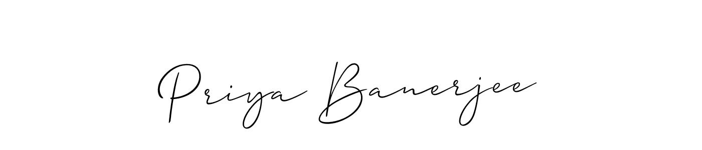 if you are searching for the best signature style for your name Priya Banerjee. so please give up your signature search. here we have designed multiple signature styles  using Allison_Script. Priya Banerjee signature style 2 images and pictures png