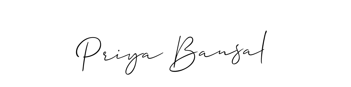 Once you've used our free online signature maker to create your best signature Allison_Script style, it's time to enjoy all of the benefits that Priya Bansal name signing documents. Priya Bansal signature style 2 images and pictures png