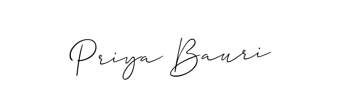 The best way (Allison_Script) to make a short signature is to pick only two or three words in your name. The name Priya Bauri include a total of six letters. For converting this name. Priya Bauri signature style 2 images and pictures png