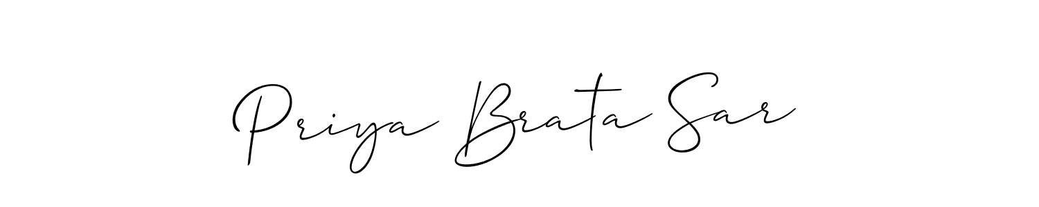 Also we have Priya Brata Sar name is the best signature style. Create professional handwritten signature collection using Allison_Script autograph style. Priya Brata Sar signature style 2 images and pictures png