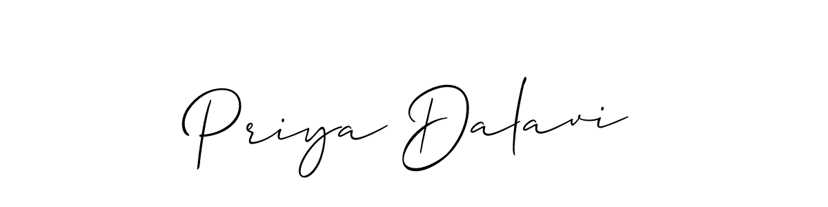 You should practise on your own different ways (Allison_Script) to write your name (Priya Dalavi) in signature. don't let someone else do it for you. Priya Dalavi signature style 2 images and pictures png