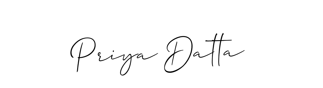 Also You can easily find your signature by using the search form. We will create Priya Datta name handwritten signature images for you free of cost using Allison_Script sign style. Priya Datta signature style 2 images and pictures png