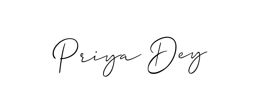 Similarly Allison_Script is the best handwritten signature design. Signature creator online .You can use it as an online autograph creator for name Priya Dey. Priya Dey signature style 2 images and pictures png