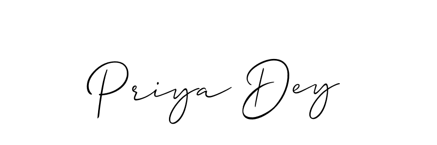 Similarly Allison_Script is the best handwritten signature design. Signature creator online .You can use it as an online autograph creator for name Priya Dey. Priya Dey signature style 2 images and pictures png