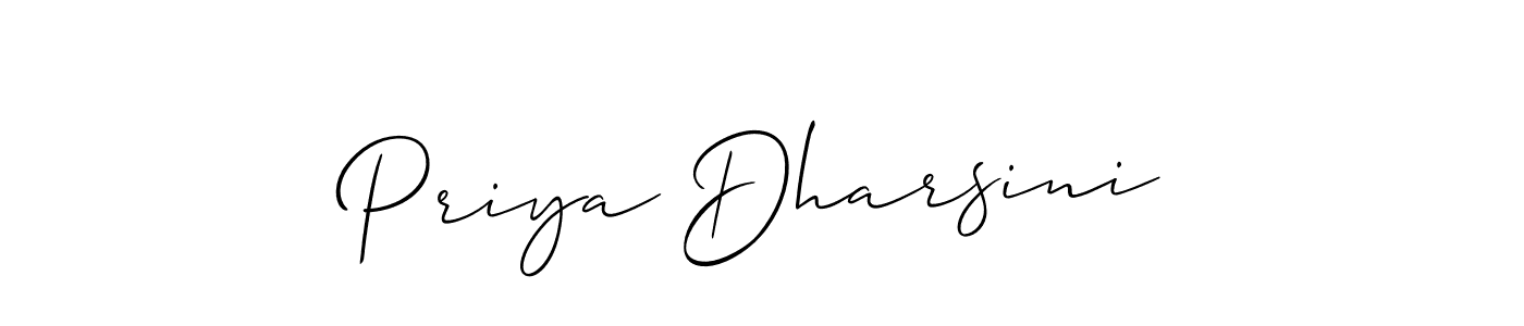 Priya Dharsini stylish signature style. Best Handwritten Sign (Allison_Script) for my name. Handwritten Signature Collection Ideas for my name Priya Dharsini. Priya Dharsini signature style 2 images and pictures png