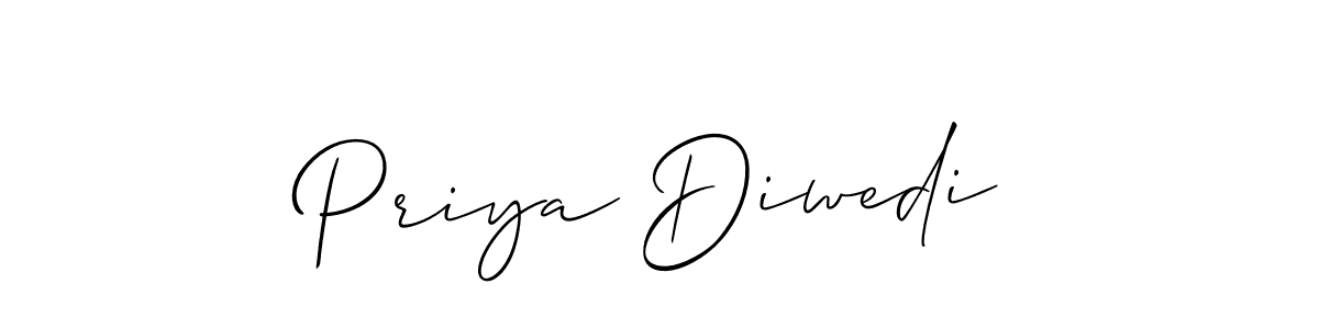 It looks lik you need a new signature style for name Priya Diwedi. Design unique handwritten (Allison_Script) signature with our free signature maker in just a few clicks. Priya Diwedi signature style 2 images and pictures png