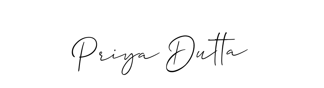 Similarly Allison_Script is the best handwritten signature design. Signature creator online .You can use it as an online autograph creator for name Priya Dutta. Priya Dutta signature style 2 images and pictures png
