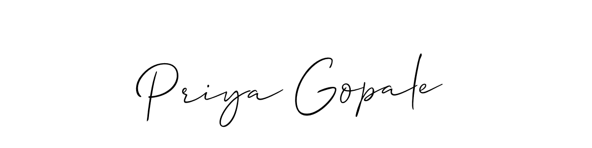 This is the best signature style for the Priya Gopale name. Also you like these signature font (Allison_Script). Mix name signature. Priya Gopale signature style 2 images and pictures png