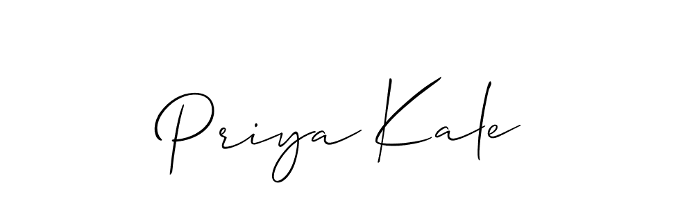 It looks lik you need a new signature style for name Priya Kale. Design unique handwritten (Allison_Script) signature with our free signature maker in just a few clicks. Priya Kale signature style 2 images and pictures png