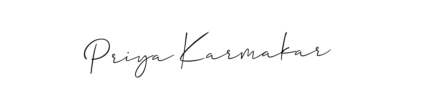 Once you've used our free online signature maker to create your best signature Allison_Script style, it's time to enjoy all of the benefits that Priya Karmakar name signing documents. Priya Karmakar signature style 2 images and pictures png