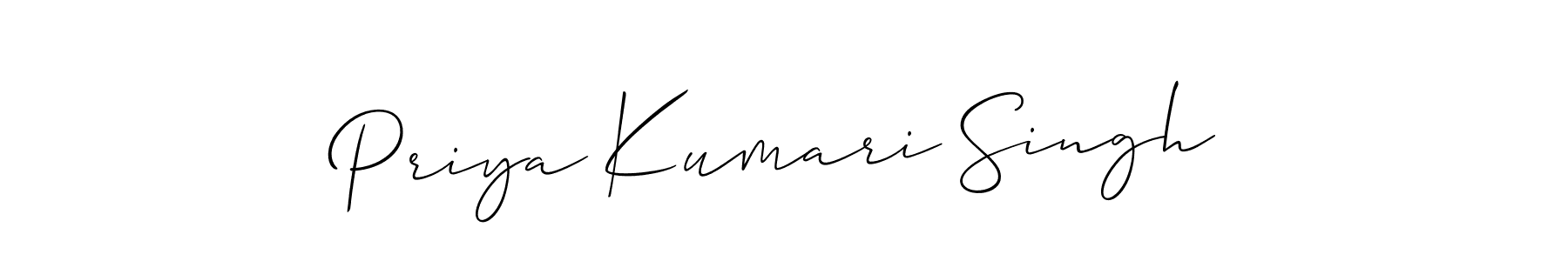 Also You can easily find your signature by using the search form. We will create Priya Kumari Singh name handwritten signature images for you free of cost using Allison_Script sign style. Priya Kumari Singh signature style 2 images and pictures png