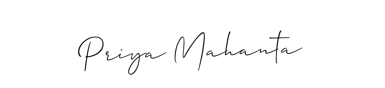 Check out images of Autograph of Priya Mahanta name. Actor Priya Mahanta Signature Style. Allison_Script is a professional sign style online. Priya Mahanta signature style 2 images and pictures png