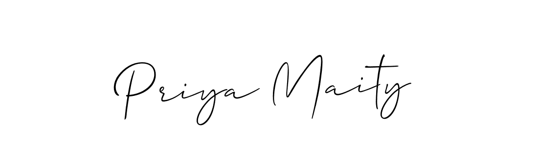 Also You can easily find your signature by using the search form. We will create Priya Maity name handwritten signature images for you free of cost using Allison_Script sign style. Priya Maity signature style 2 images and pictures png