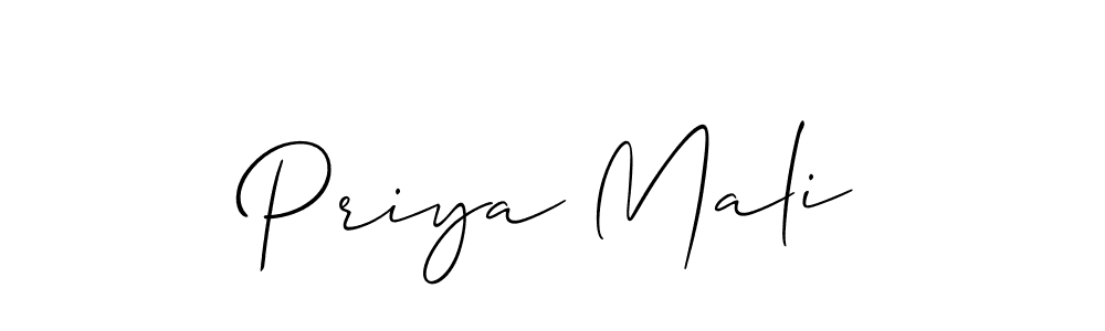 You can use this online signature creator to create a handwritten signature for the name Priya Mali. This is the best online autograph maker. Priya Mali signature style 2 images and pictures png