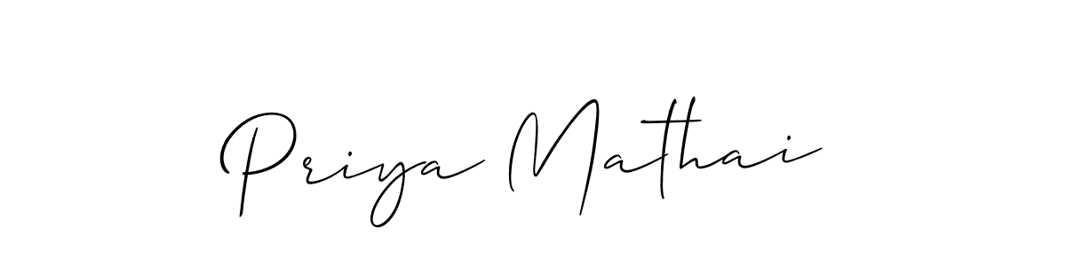 Once you've used our free online signature maker to create your best signature Allison_Script style, it's time to enjoy all of the benefits that Priya Mathai name signing documents. Priya Mathai signature style 2 images and pictures png