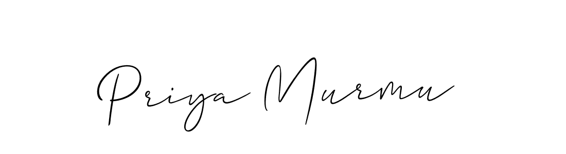 Allison_Script is a professional signature style that is perfect for those who want to add a touch of class to their signature. It is also a great choice for those who want to make their signature more unique. Get Priya Murmu name to fancy signature for free. Priya Murmu signature style 2 images and pictures png