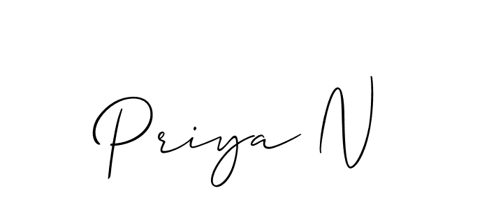 Make a short Priya N signature style. Manage your documents anywhere anytime using Allison_Script. Create and add eSignatures, submit forms, share and send files easily. Priya N signature style 2 images and pictures png