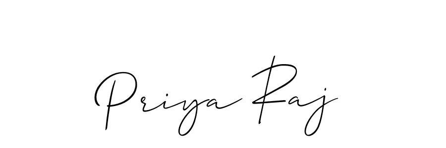 Allison_Script is a professional signature style that is perfect for those who want to add a touch of class to their signature. It is also a great choice for those who want to make their signature more unique. Get Priya Raj name to fancy signature for free. Priya Raj signature style 2 images and pictures png