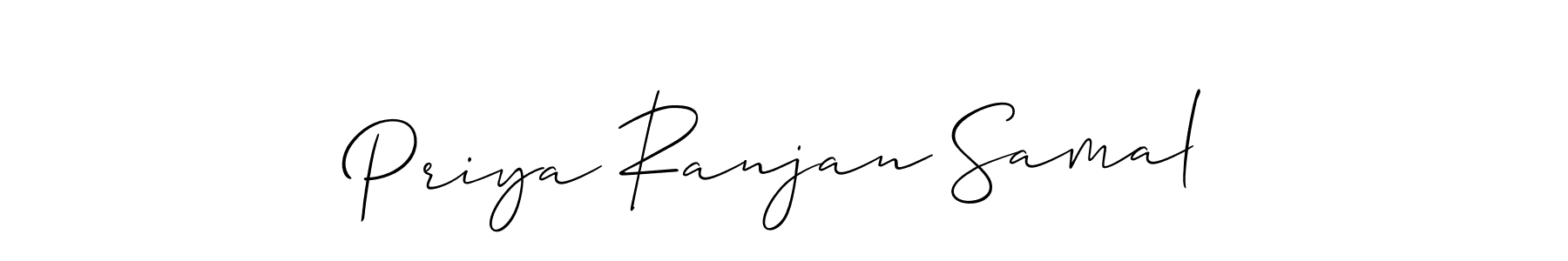 Make a beautiful signature design for name Priya Ranjan Samal. With this signature (Allison_Script) style, you can create a handwritten signature for free. Priya Ranjan Samal signature style 2 images and pictures png